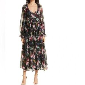 byTiMo Rose Field Floral Chiffon Dress XS, NWT | Nordstrom $495